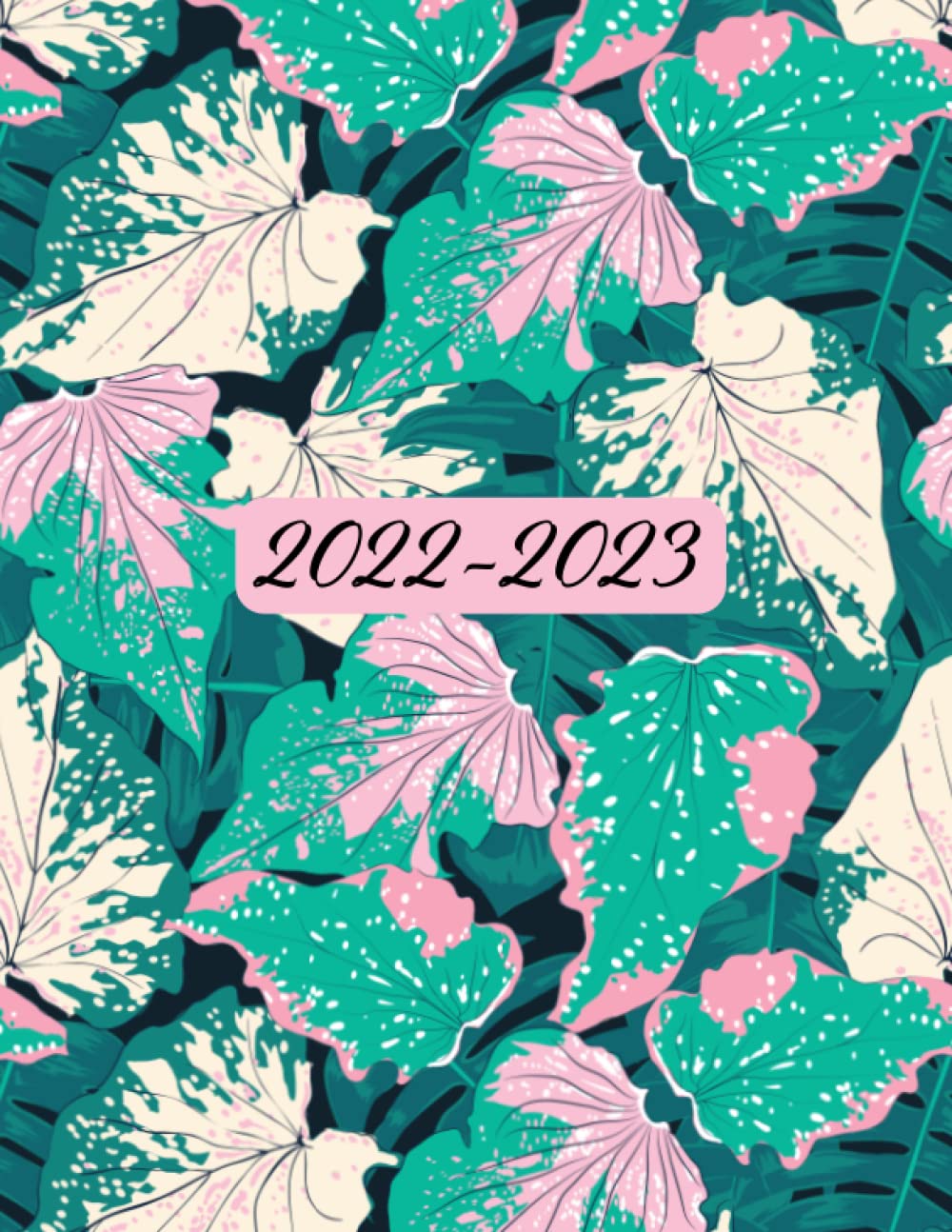 capítulo por capítulo baixar 2022-2023 Monthly Planner: Large Two Year Planner with Caladium Cover Jan 2022 - Dec 2023 8.5" x 11"