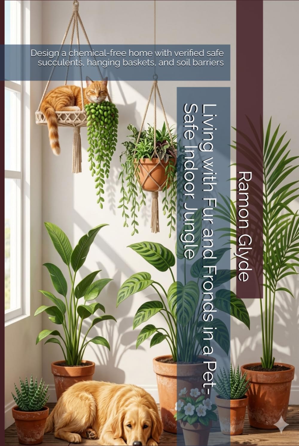 ler totalmente Living with Fur and Fronds in a Pet-Safe Indoor Jungle: Design a chemical-free home with verified safe succulents, hanging baskets, and soil barriers