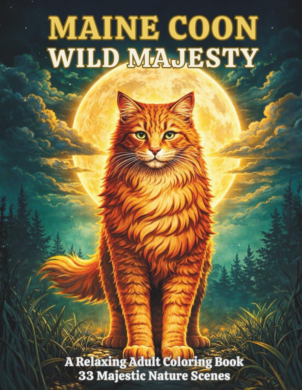 Wild Majesty: A Relaxing Adult Coloring Book 33 Majestic Nature Scenes baixar o livro de graça