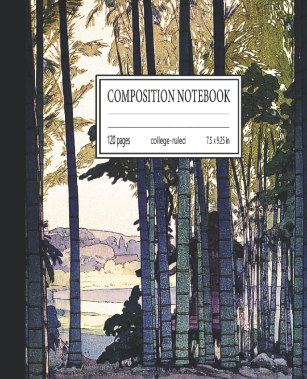 bamboo composition notebook: Japanese Nature Landscape Vintage Illustration| composition notebook japanese art for school,college,office,work| 7.5x9.25 in baixar livro de graça