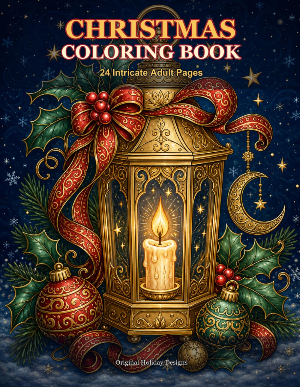 CHRISTMAS COLORING BOOK 24 Intricate Adult Pages baixar o livro de graça