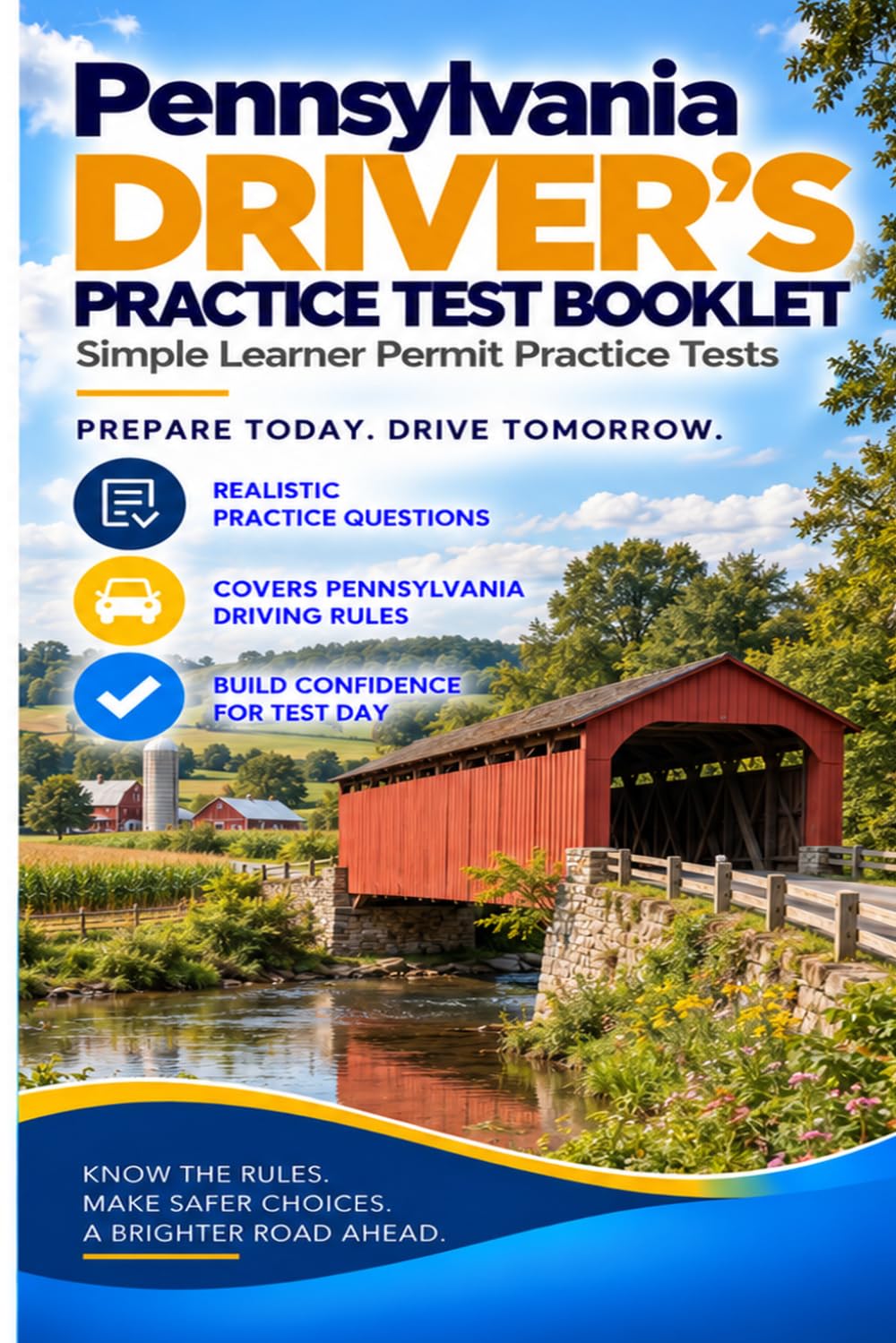 capítulo por capítulo baixar Pennsylvania Driver’s License Practice Tests: Learner’s Permit Knowledge Test Practice Booklet with 5 Full-Length Exams, Answer Sheets & Answer Keys | Pennsylvania Edition