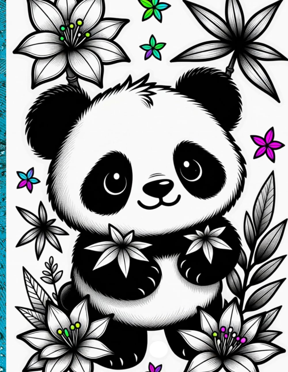 A4 Blank Notebook – Cute Sweet Neon Panda Cover – Unlined Journal for Drawing, Sketching & Creative Writing: Large A4 Unlined Notebook with Smooth... Notes & Creative Ideas (Portuguese Edition) baixar o livro de graça