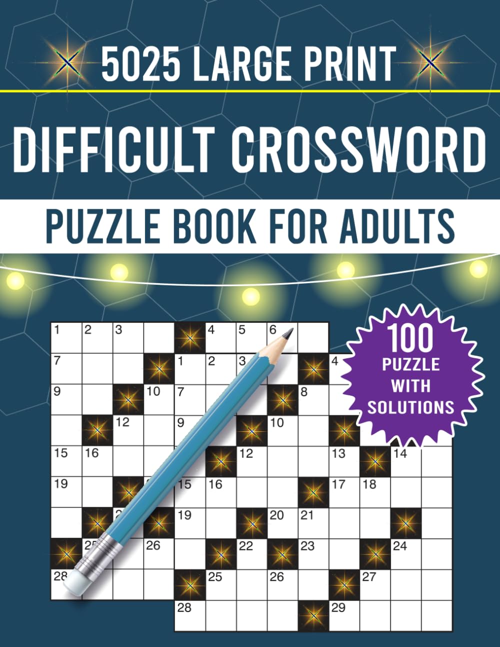 ler totalmente 2025 large print difficult crossword puzzle book for adults: Challenging and fun crossword puzzles for adults to boost brainpower and relaxation.