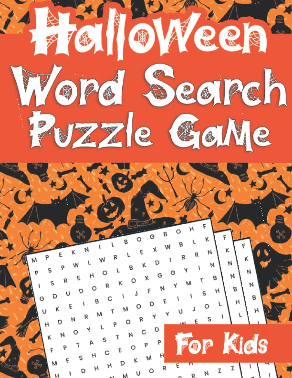 ler totalmente Halloween Word Search Puzzle Game For Kids: Halloween Word Hunt Puzzle Book Ideal for Kindergarten ( Extra Large Print )