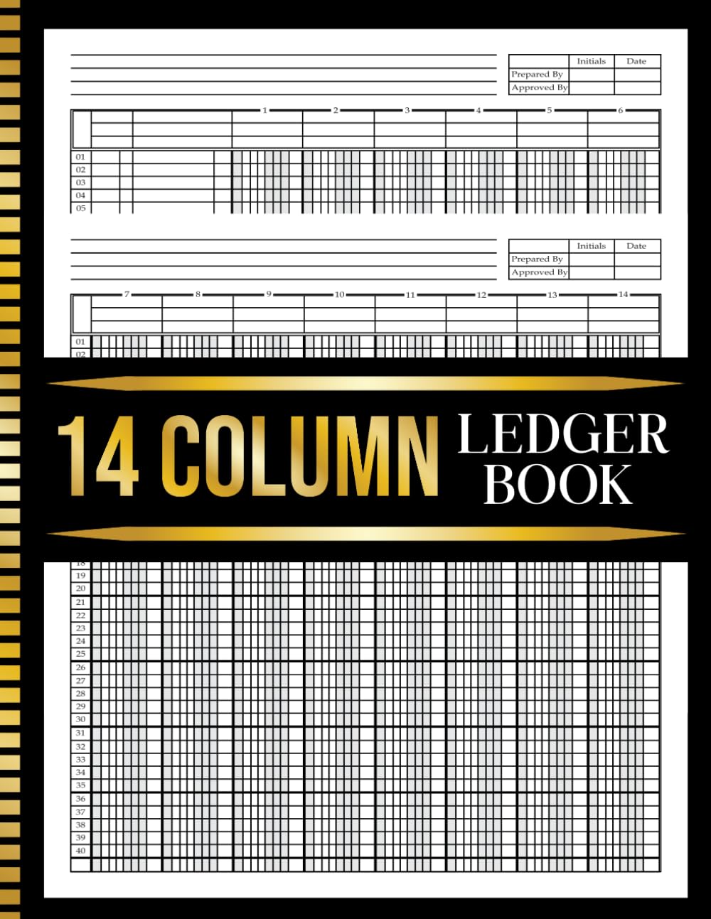 capítulo por capítulo baixar 14 Column Ledger Book: Columnar Pad 14 Column | Accounting Ledger for Bookkeeping for Small Business and Personal Use | 8.5 x 11 inches.