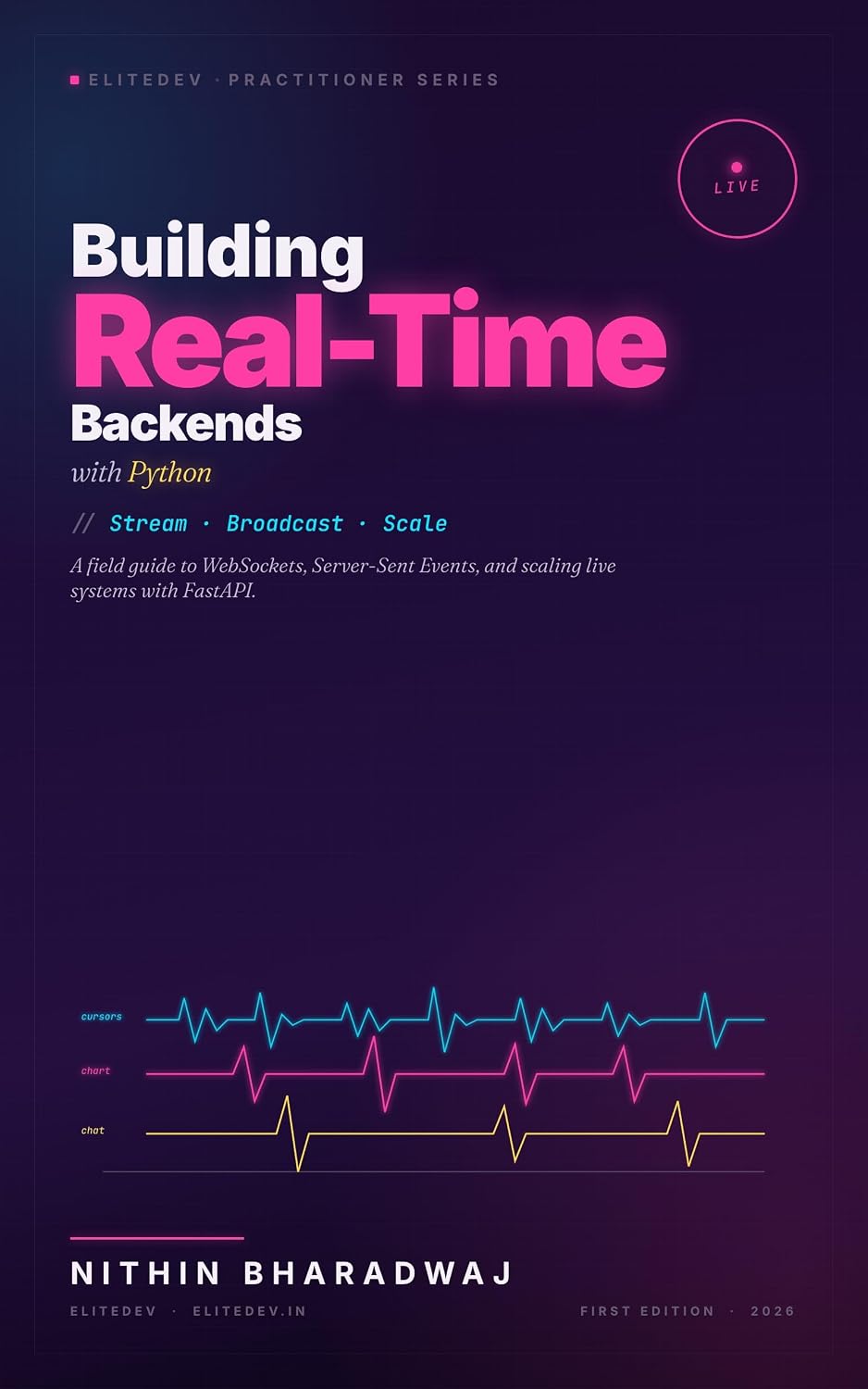 ler totalmente Building Real-Time Backends with Python: A Field Guide to WebSockets, Server-Sent Events, and Scaling Live Systems with FastAPI (English Edition)