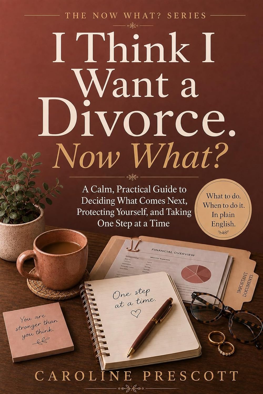 ler totalmente I Think I Want a Divorce. Now What?: A Calm, Practical Guide to Deciding What Comes Next, Protecting Yourself, and Taking One Step at a Time (THE NOW WHAT? SERIES) (English Edition)