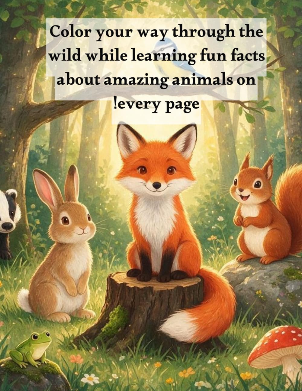 Animal Coloring Book with Names