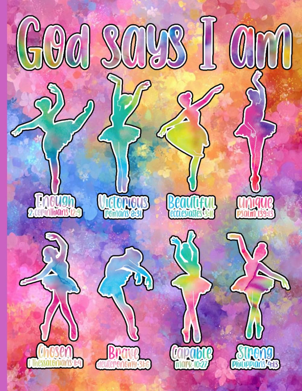 ler totalmente God Says I Am Christian Ballet Composition Notebook: Wide Ruled Lined Paper Journal with Bible Verses for Ballerinas, Young Girls, Dance Students, Faith-Based Inspiration & Note Taking