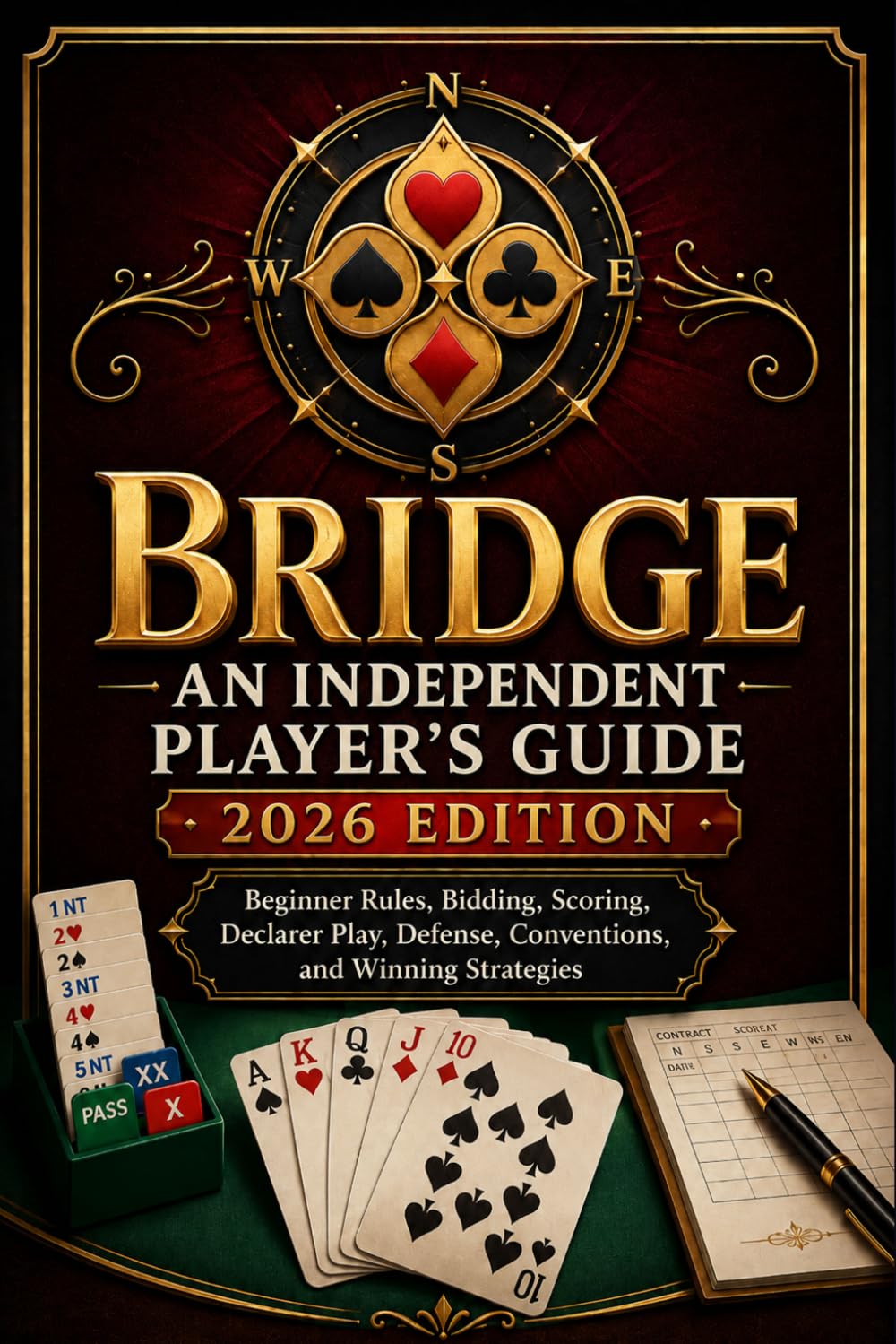 Bridge: AN INDEPENDENT PLAYER'S GUIDE 2026 EDITION: Beginner Rules, Bidding, Scoring, Declarer Play, Defense, Conventions, and Winning Strategies baixar livro de graça