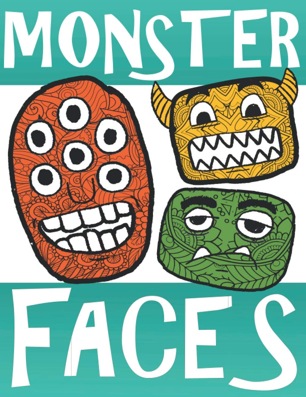 Monster Faces: Fun Mandala Coloring Activity Book / Ages 9+ baixar o livro de graça