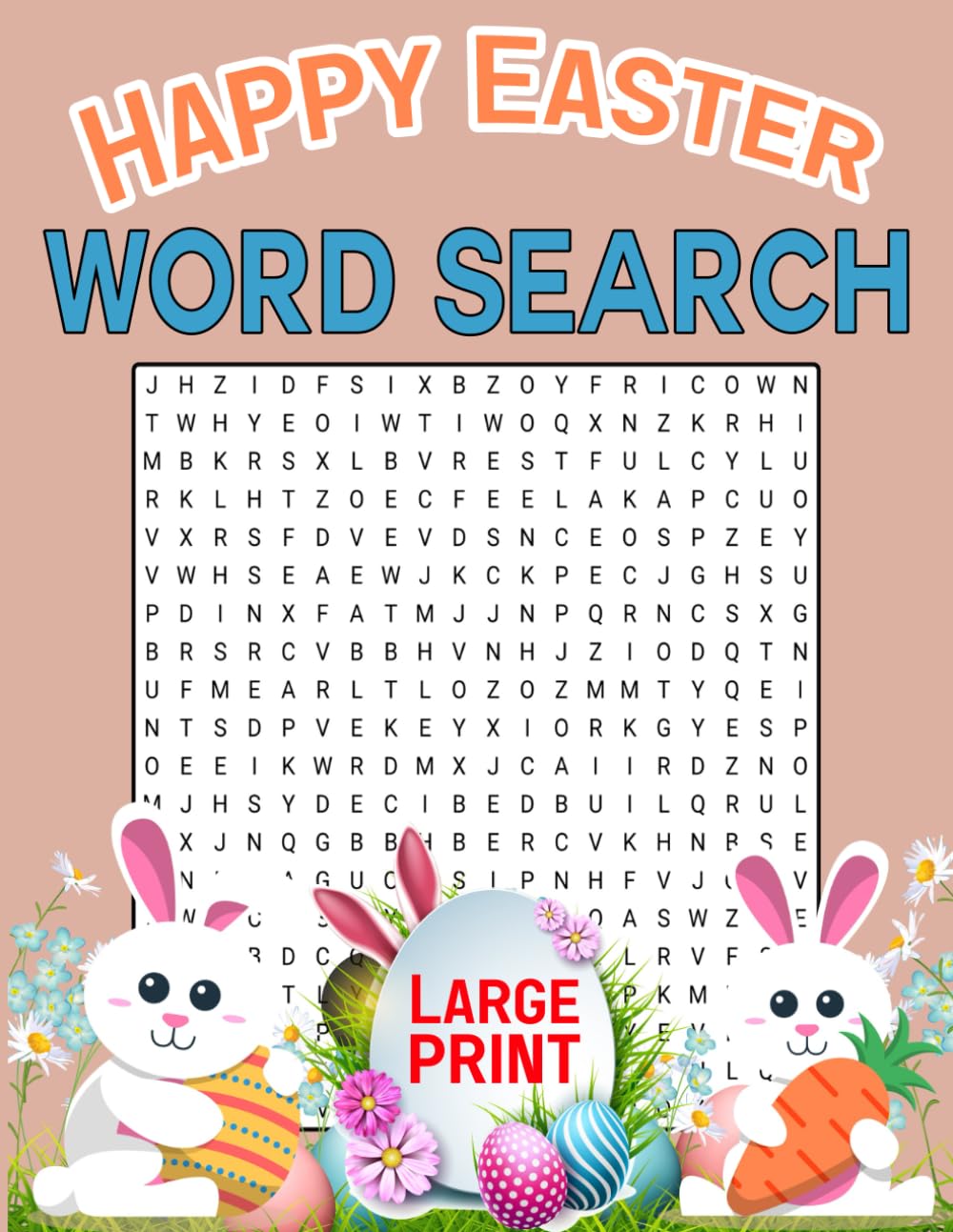 Happy Easter Word Search Large Print: Challenging Easter Puzzles For Adults And Seniors to Unwind and Relax baixar livro de graça