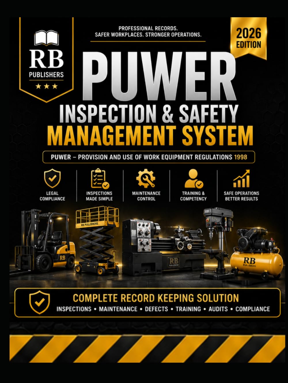 capítulo por capítulo baixar PUWER Inspection & Safety Management System: Professional Record Book for Equipment Inspections, Maintenance Logs, Defect Reporting, Corrective... and Workplace Safety Documentation