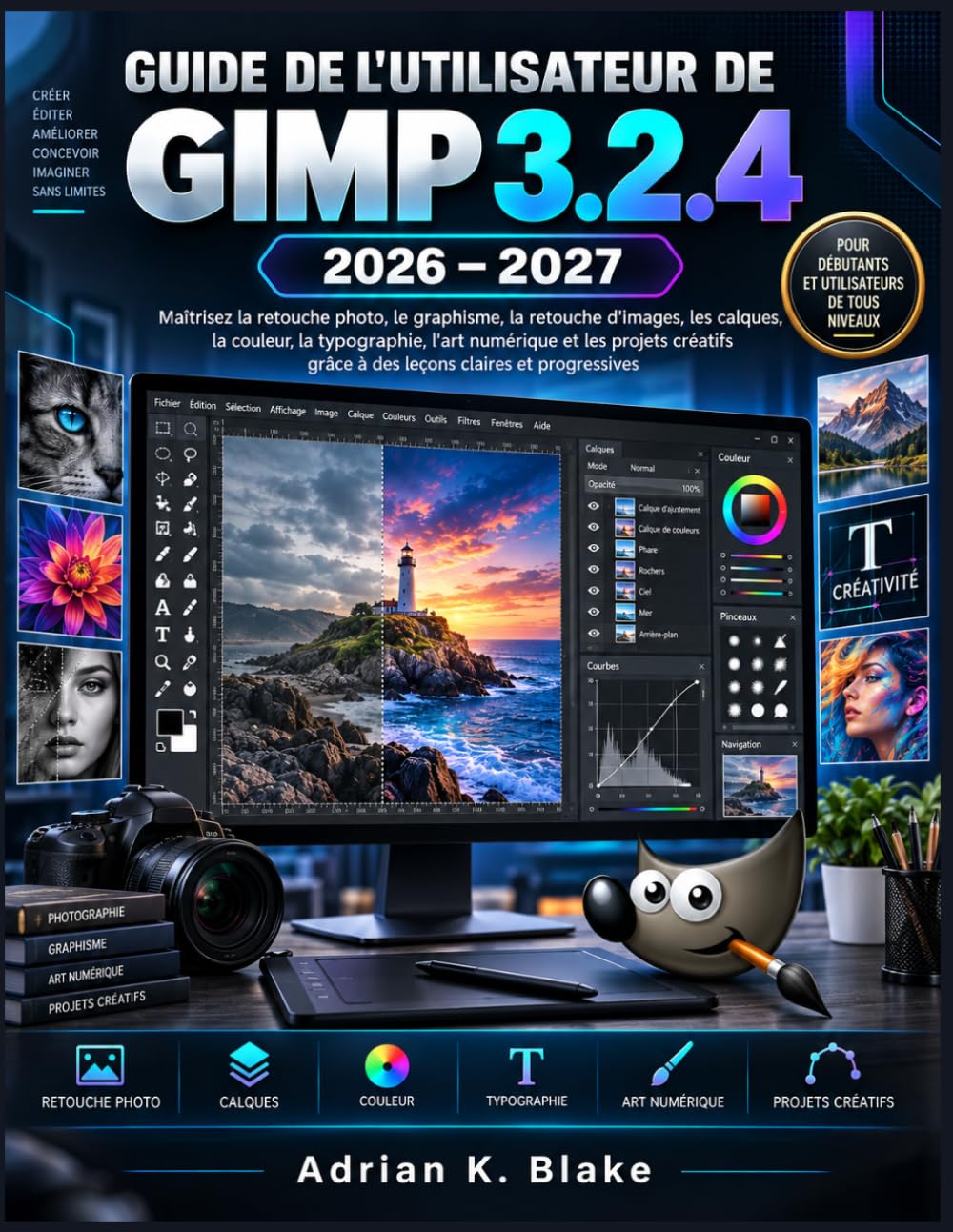 Guide de l'Utilisateur de Gimp 3.2.4 2026-2027: Maîtrisez la retouche photo, le graphisme, les calques, la couleur et la typographie grâce à des leçons claires et progressives baixar o livro de graça