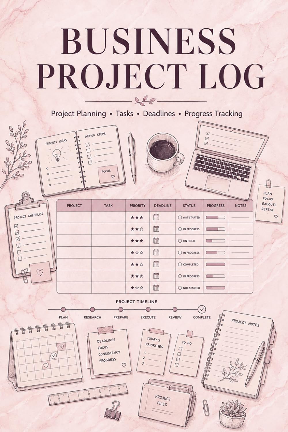 capítulo por capítulo baixar Business Project Log: Documentation Journal for Entrepreneurs Recording Assignments, Milestones, Client Requests, Deadlines, Progress Notes, Resources, and Completion Details