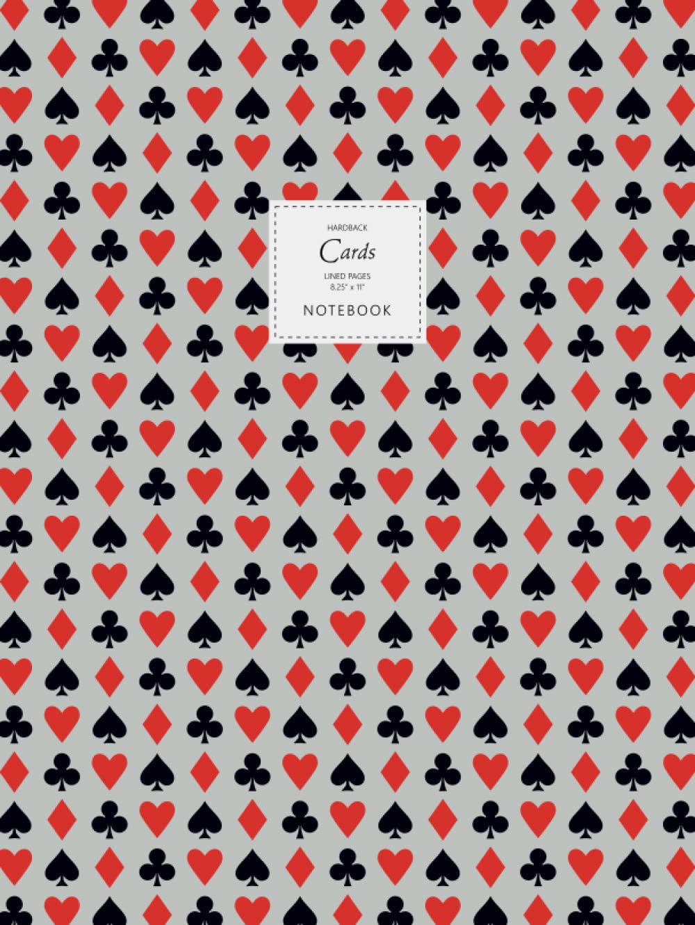 Cards Notebook - Lined Pages - 8.25" x 11" - Hardback: (Evening Edition) Large Hard Cover Notebook 192 lined pages (8.25 x 11 inches / 20.96 x 27.94cm / Near A4) baixar livro de graça