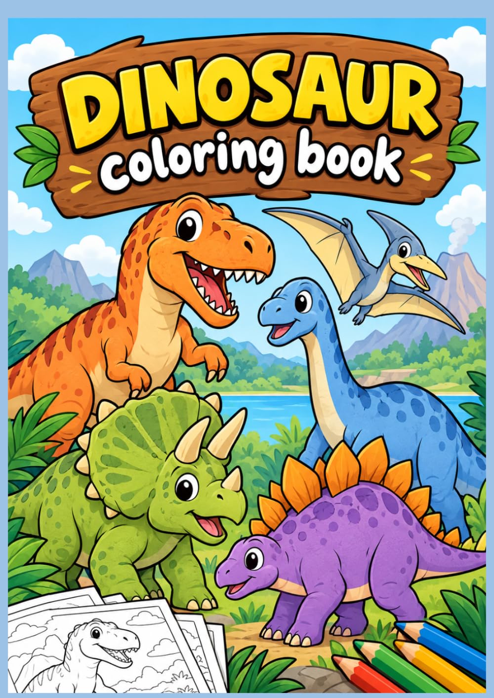 Dinosaur Coloring Book! Coloring book for kids baixar o livro de graça