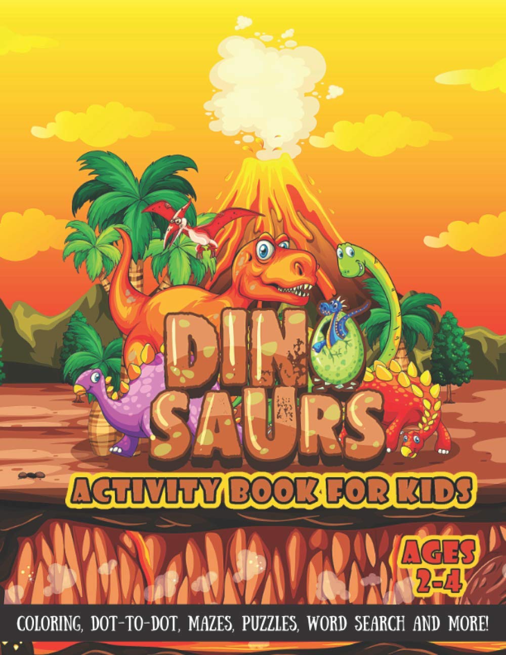 capítulo por capítulo baixar Dinosaur Activity Book For Kids Ages 2-4: A Fun Kid Workbook Game For Learning, Coloring, Dot To Dot, Mazes, Puzzles, Word Search and More