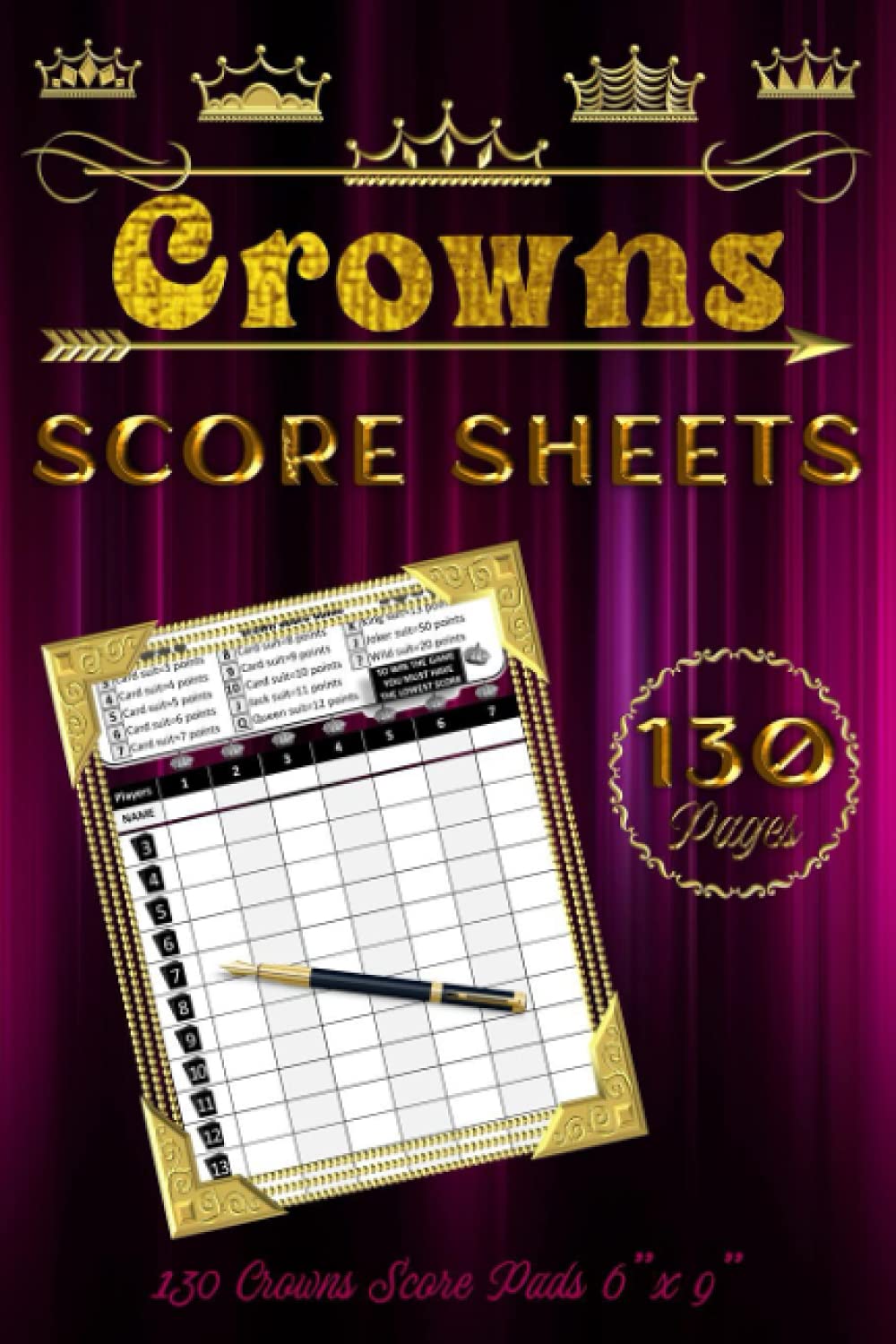 capítulo por capítulo baixar Crowns Score Sheets: 130 Score Pads for Scorekeeping | Crowns Score Pads 6" x 9" (15.24 x 22.86 cm) (Score Keeper)