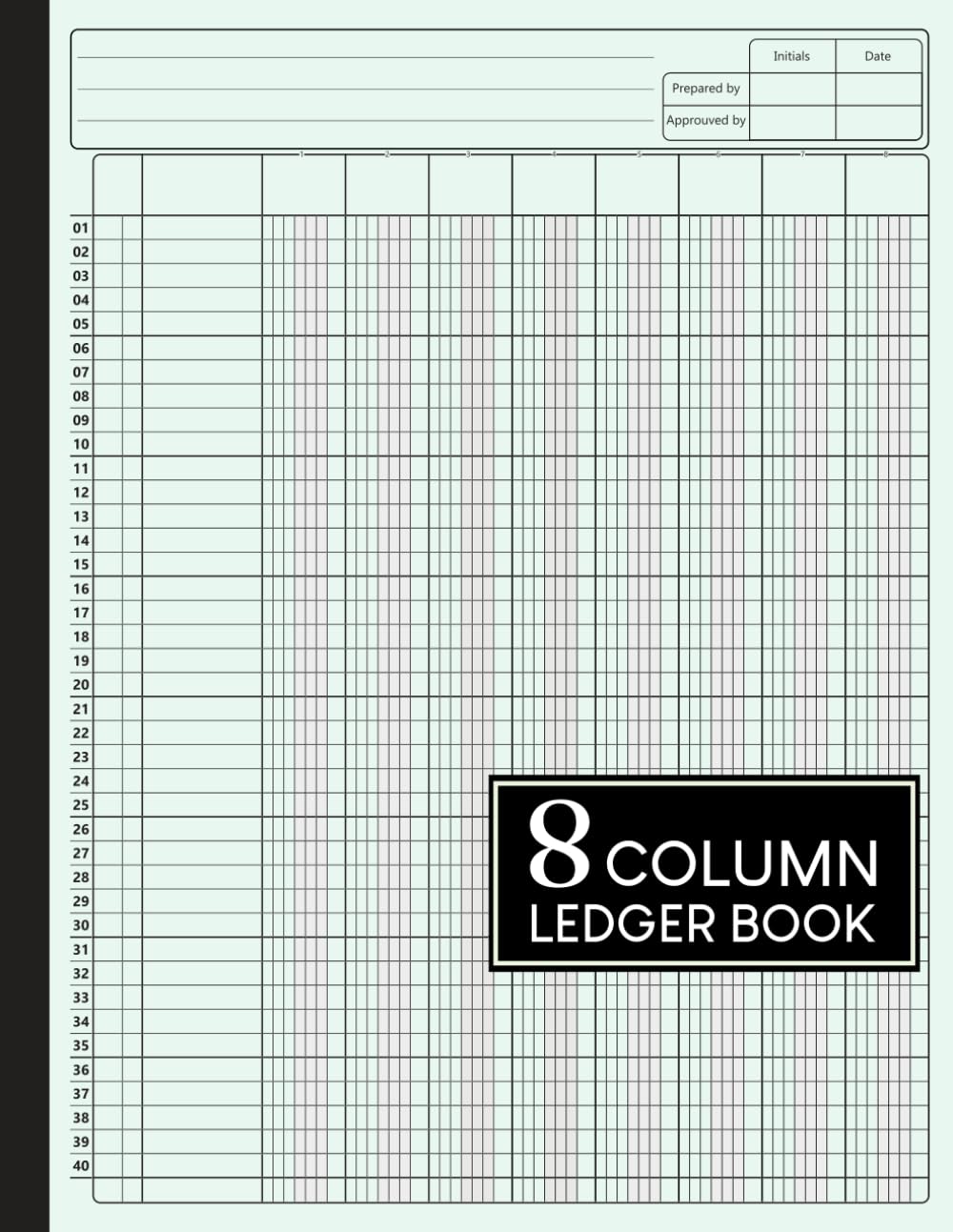 ler totalmente 8 Column Ledger Book: Large Simple Eight Column for Bookkeeping, Accounting, Small Business, Personal Use and more