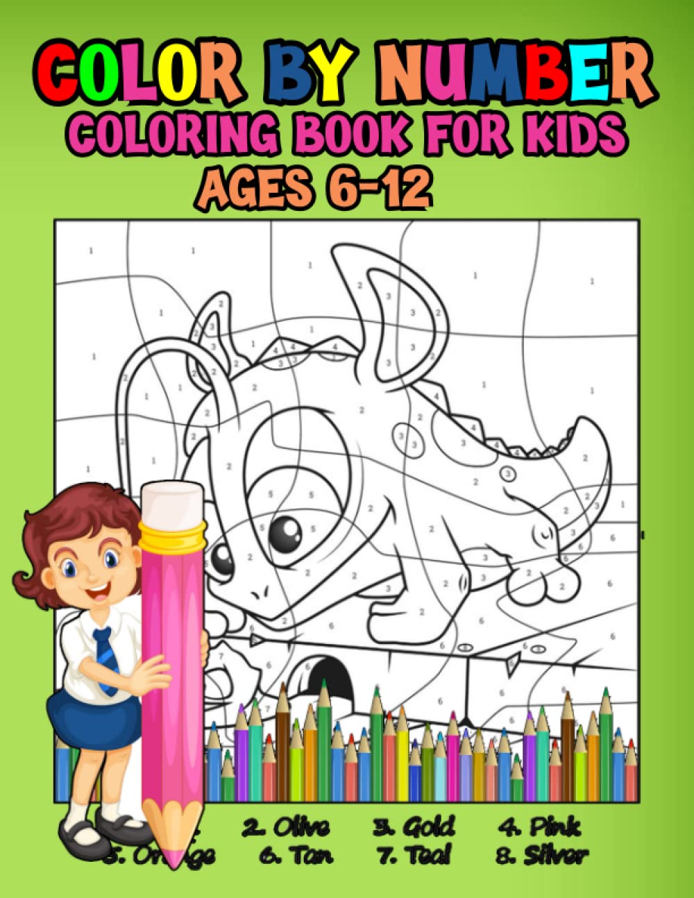 Color By Number Coloring Book For Kids Ages 6-12: Over 50 Large Print Color By Number Designs Including Birds, Flowers, Animals and Pretty Patterns baixar o livro de graça