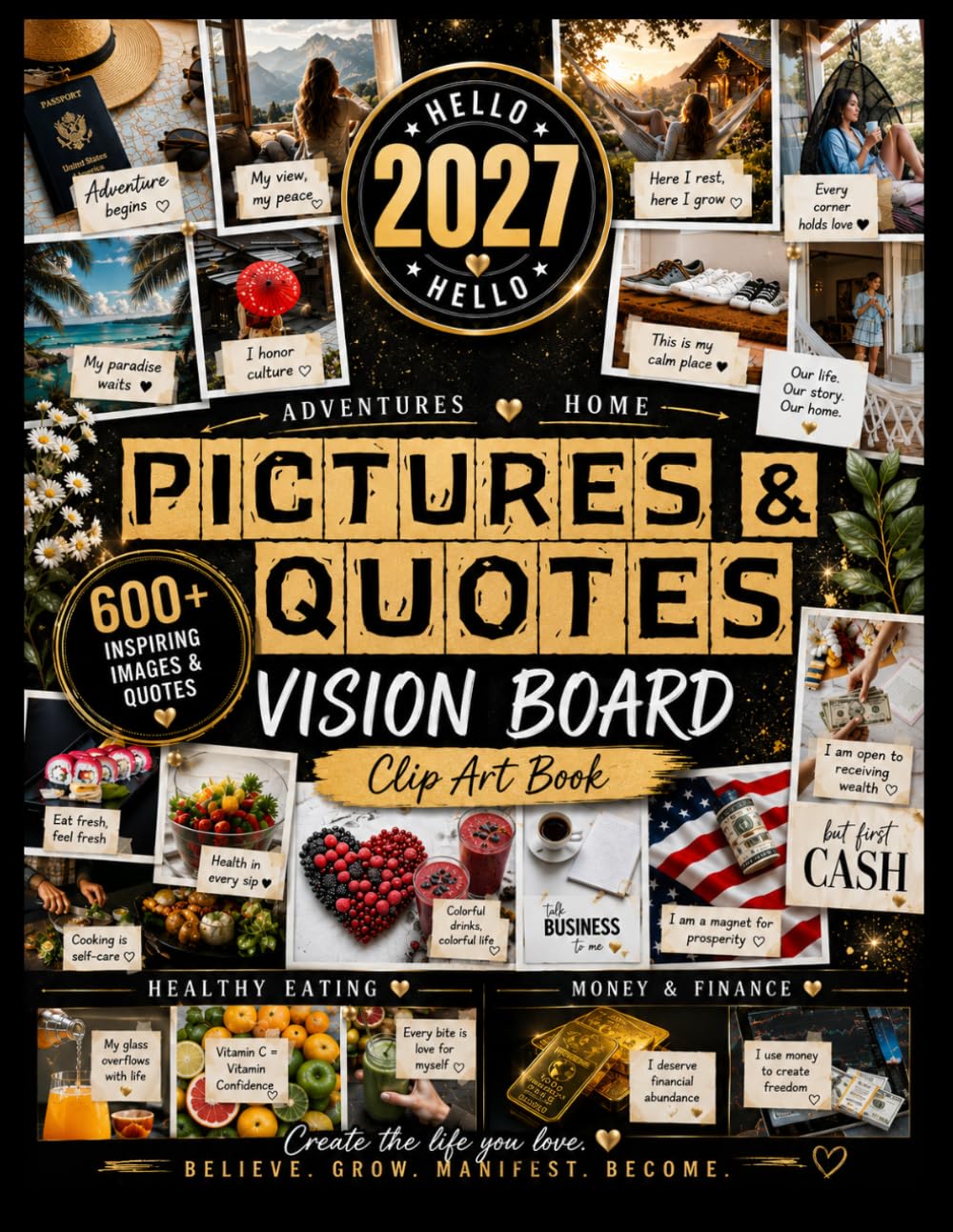 capítulo por capítulo baixar Vision Board Pictures And Quotes Clip Art Book: Vision Board Supplies For Manifestation and Goal Setting | 600 + Inspiring Images And Affirmations to Define Your Success