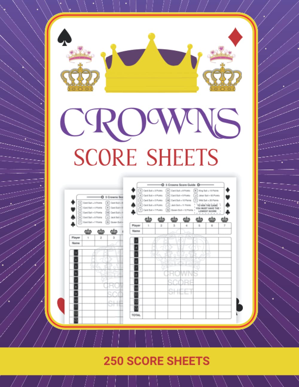 Crowns Score Sheets: 250 Large 5 Crowns Score Sheets baixar livro de graça