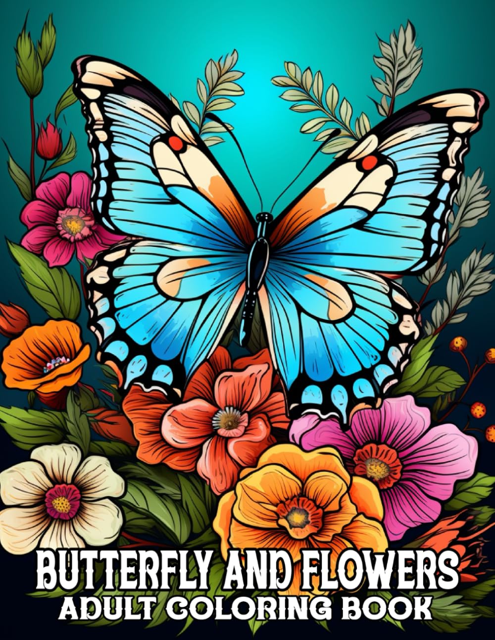 Butterfly And flowers coloring book for adult: Butterfly And flowers coloring book for adult large print designs 50 Calming Butterfly & Flower Patterns for Adult baixar o livro de graça