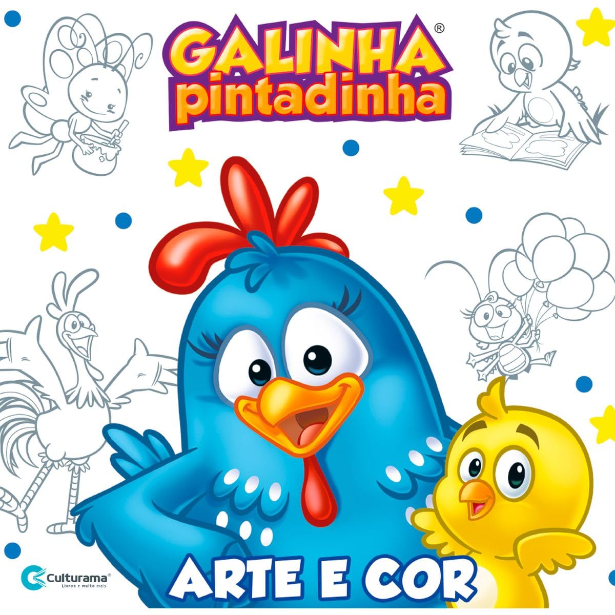 Arte e cor Galinha Pintadinha: Livro para colorir! baixar livro de graça