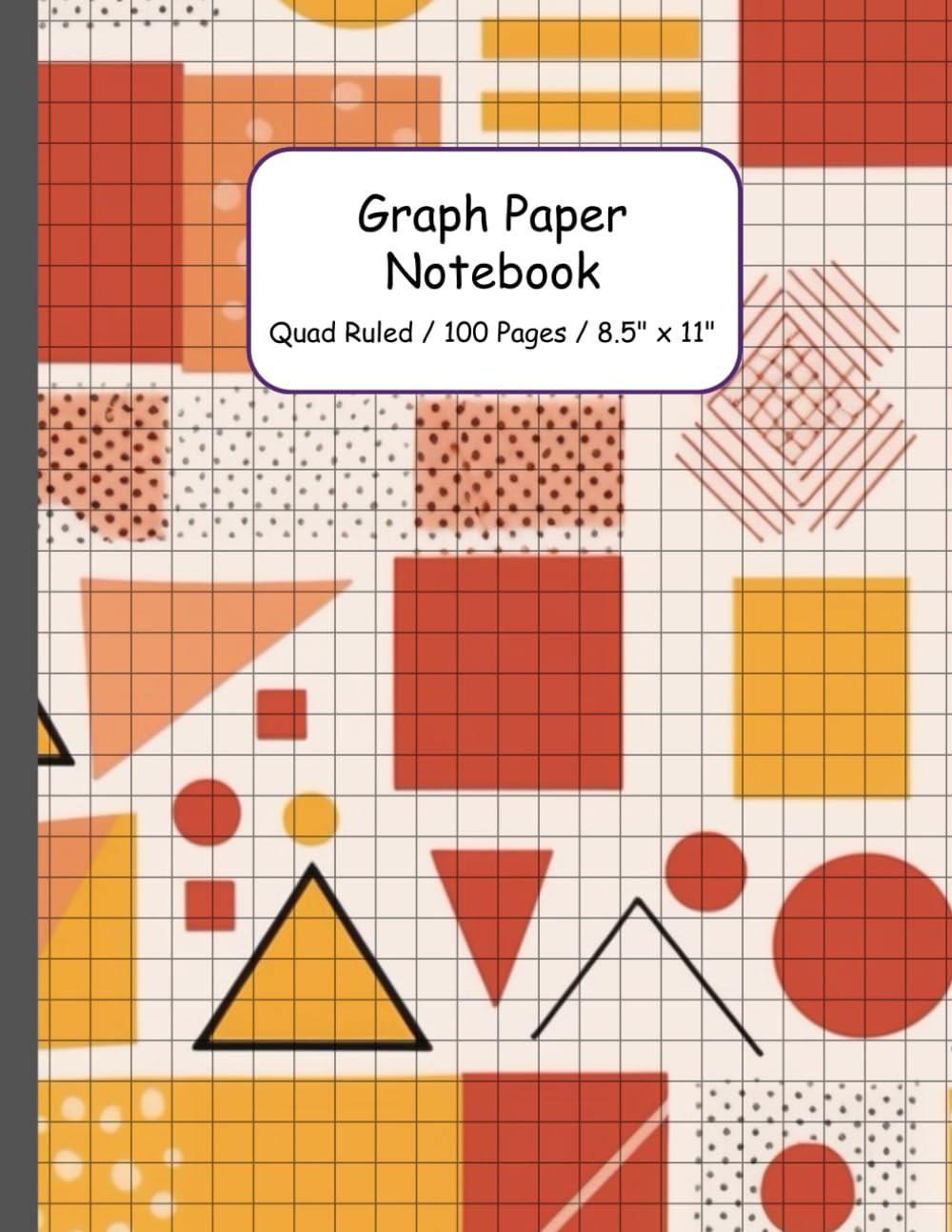 ler totalmente Graph Paper Notebook for Math, Science, Engineering: Fun Memphis Style 80s Cover - Quad Ruled 4x4 - 100 pages - 8.5 in x 11 in