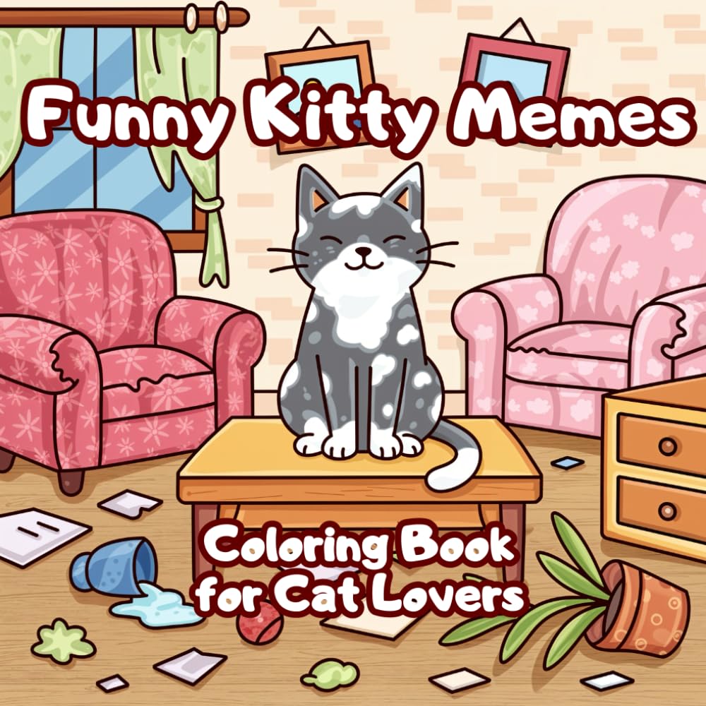 capítulo por capítulo baixar Funny Kitty Memes Coloring Book: Catittude Illustrations with Naughty Cats and Sassy Quotes for Cat Lovers