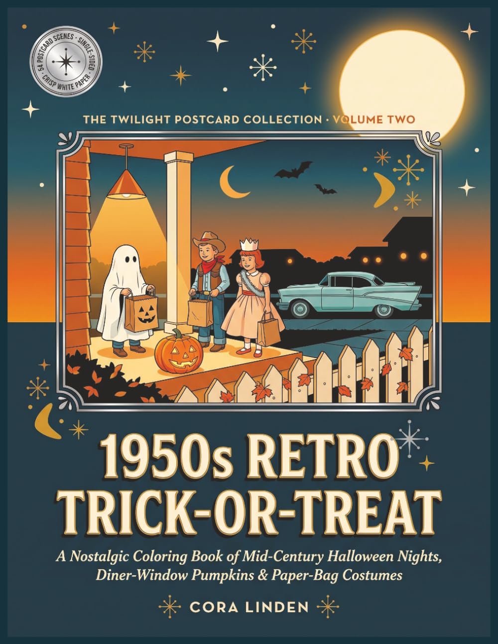1950s Retro Trick-or-Treat: A Nostalgic Coloring Book of Mid-Century Halloween Nights, Diner-Window Pumpkins, Paper-Bag Costumes, and Front-Porch... America (The Twilight Postcard Collection) baixar o livro de graça