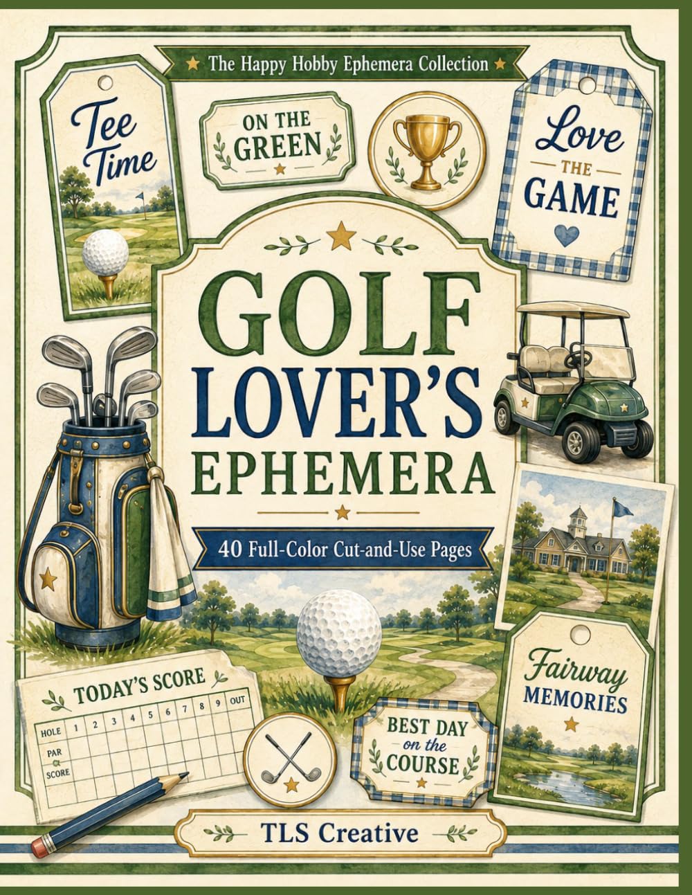 Golf Lover’s Ephemera: 40 Full-Color Cut and Use Pages for Junk Journals, Scrapbooks, Planners & Paper Crafts baixar livro de graça