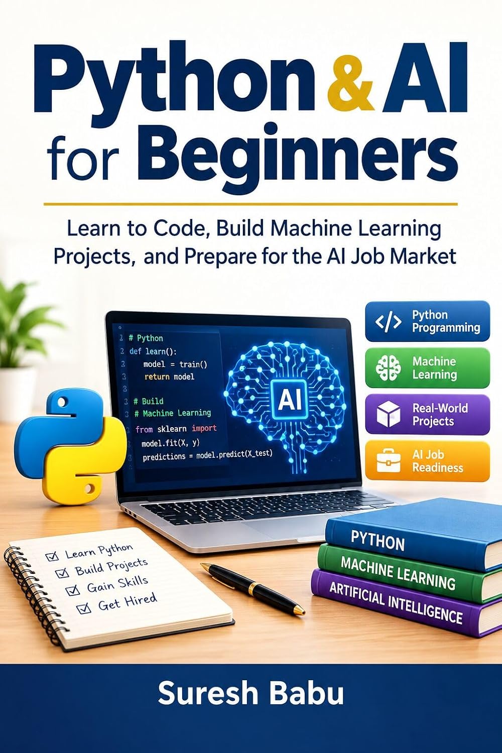 Python & AI for Beginners: Learn to Code, Build Machine Learning Projects, and Prepare for the AI Job Market (A Practical, Project-Based Guide) (English Edition) baixar o livro de graça
