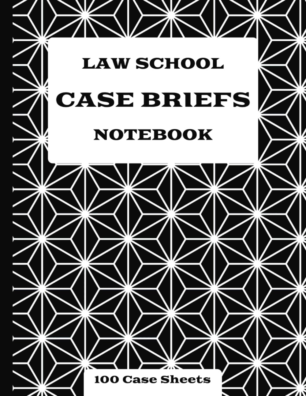 Law School Case Briefs Notebook: Black Pattern Design: Legal Journal Template for Trial, Criminal and Civil Analysis baixar livro de graça