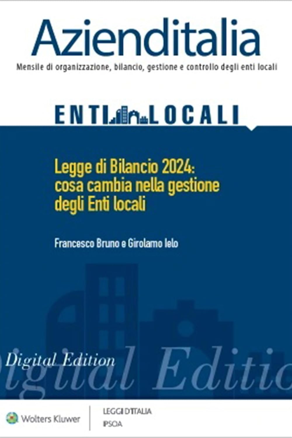 Legge di bilancio 2024. Cosa cambia nella gestione degli enti locali (Italian Edition) baixar o livro de graça