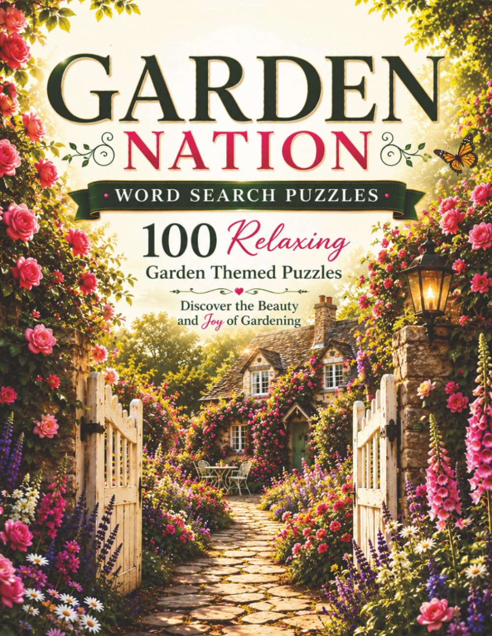 capítulo por capítulo baixar Garden Nation Word Search: 100 Relaxing Garden Themed Puzzles