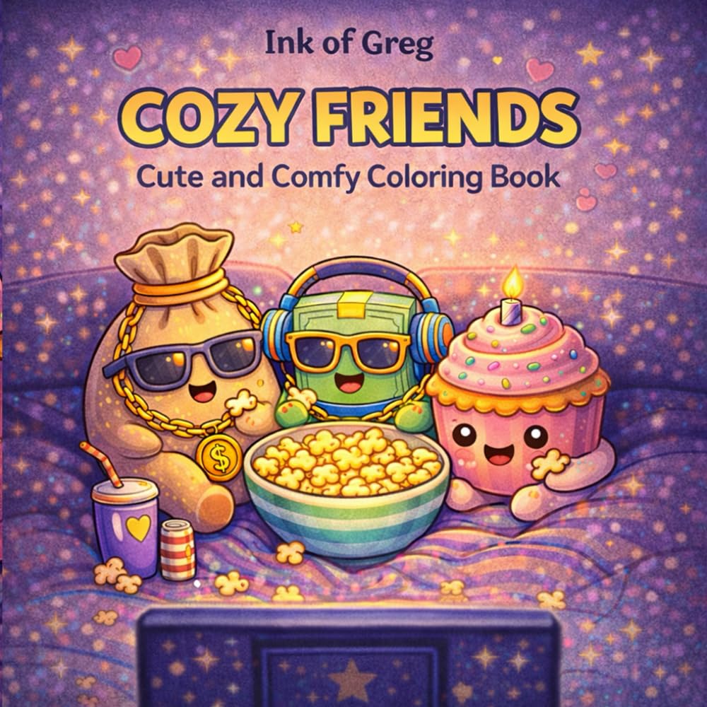 Cozy Friends: Coloring Book for Adults and Teens Featuring Cute and Lovely Characters with Easy and Simple Designs for Relaxation baixar o livro de graça