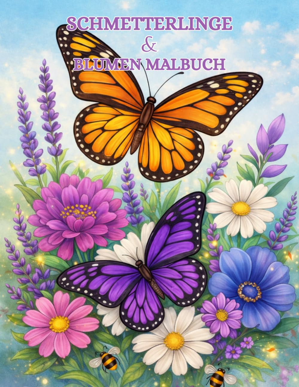 ler totalmente Schmetterlinge und Blumen Malbuch für Erwachsene: Kreative Ausmalvorlagen mit zarten Motiven von Flügeln und Blüten zur Förderung der Achtsamkeit und Entspannung (German Edition)