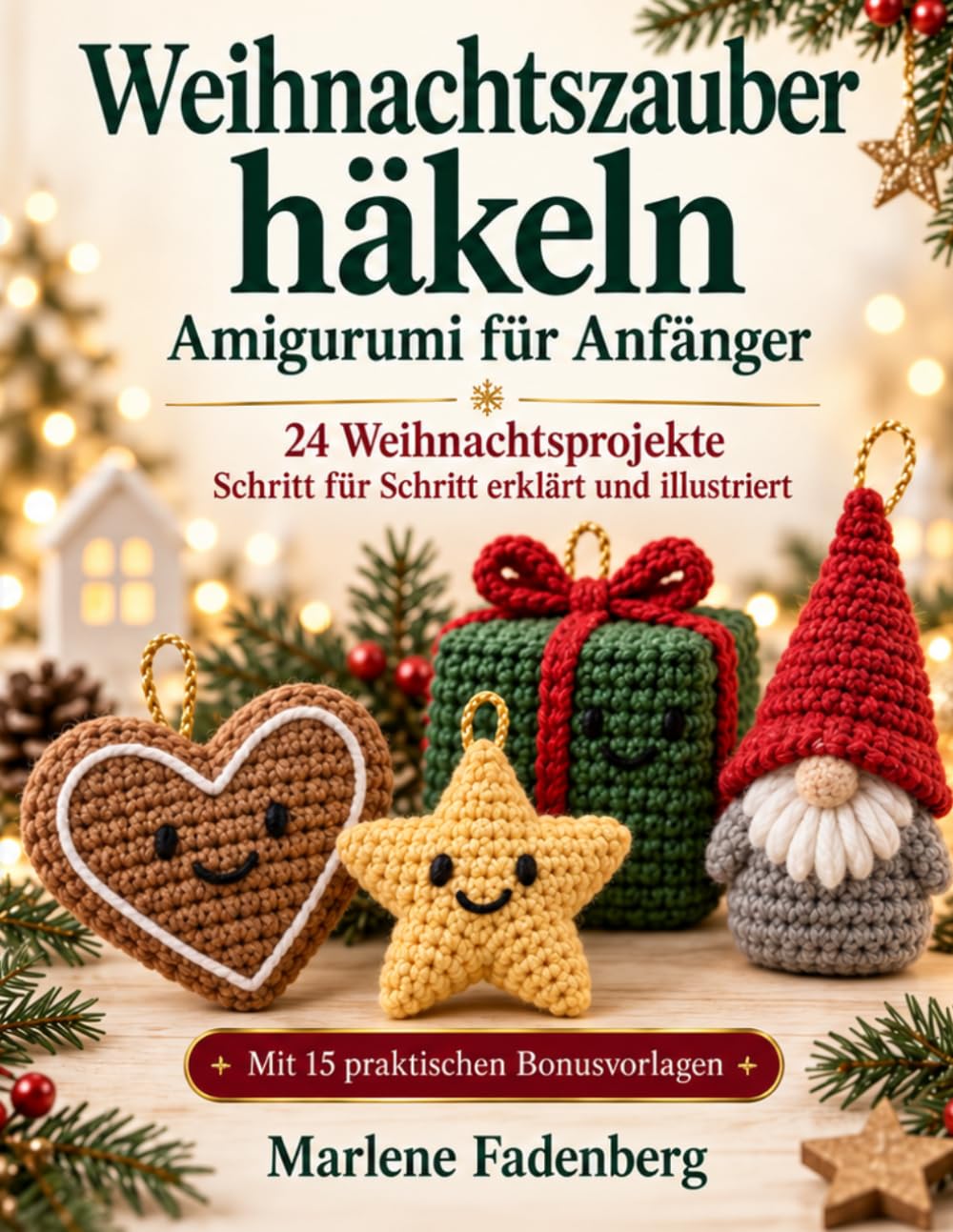 Weihnachtszauber Häkeln: Amigurumi Für Anfänger – 24 Weihnachtsprojekte Mit Farbigen Schritt-Für-Schritt-Illustrationen Und 15 Bonusvorlagen (German Edition) baixar o livro de graça