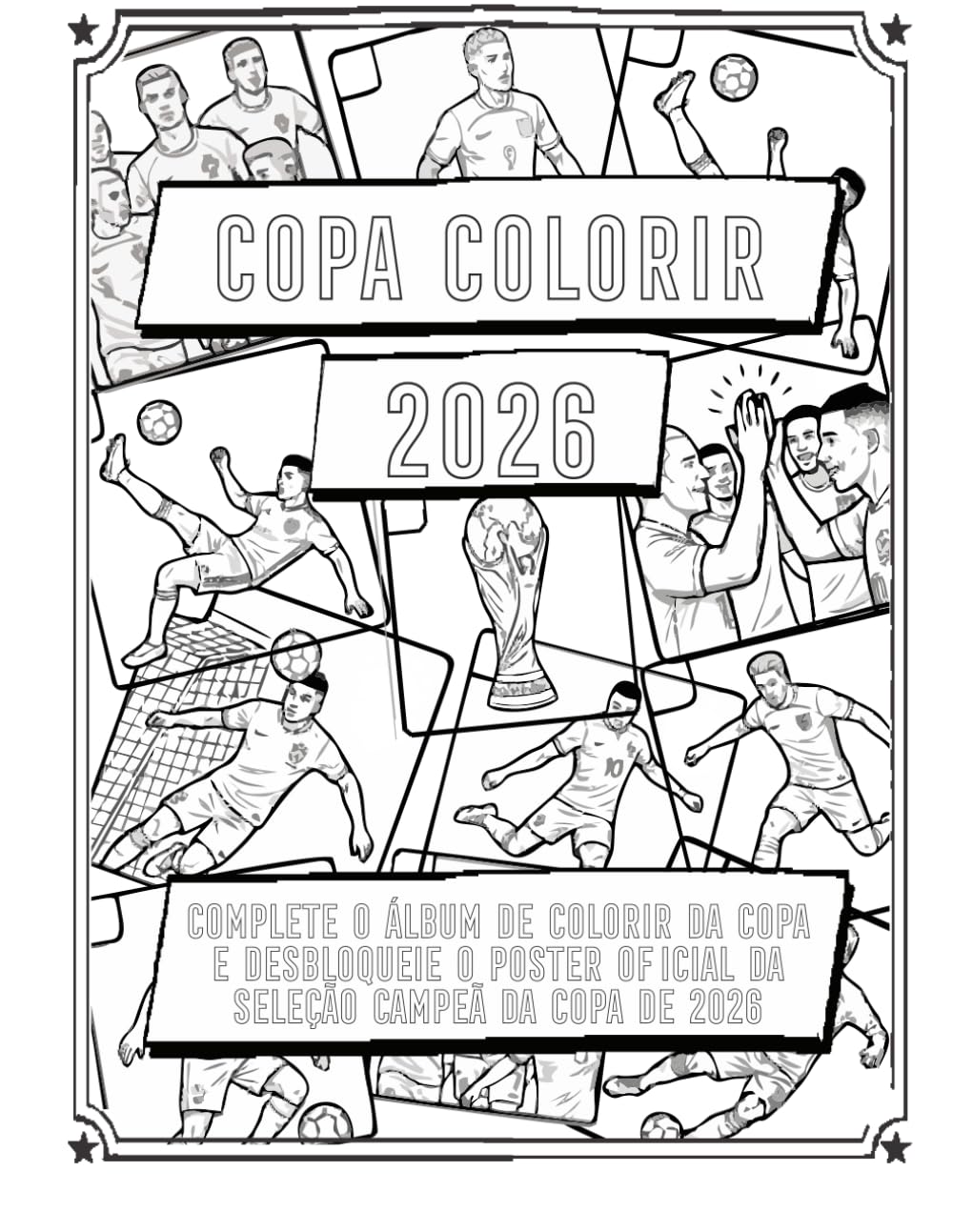Copa Colorir 2026: Álbum de colorir da Copa do mundo de futebol 2026 (Portuguese Edition) baixar livro de graça