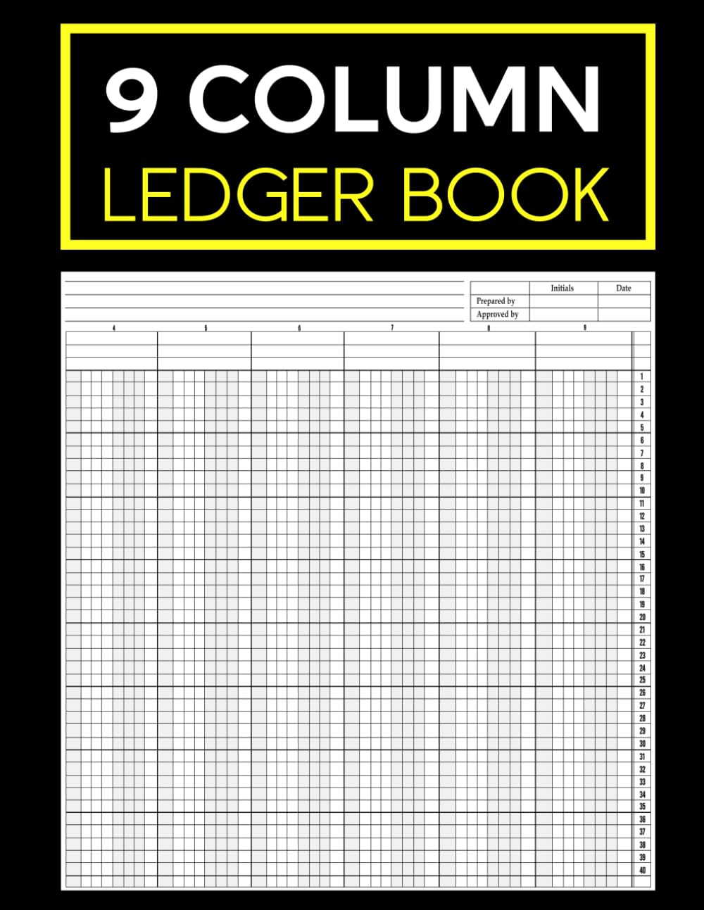9 Column Ledger Book: Professional Accounting Notebook for Records and Money Management baixar livro de graça