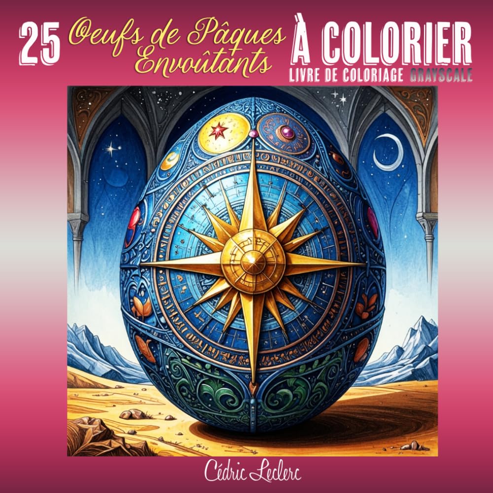 ler totalmente 25 Œufs de Pâques Envoûtants à colorier: Livre de Coloriage Grayscale.: Un voyage au cœur du détail et de la fantaisie: Illustrations d'œufs... pour une détente créative. (French Edition)