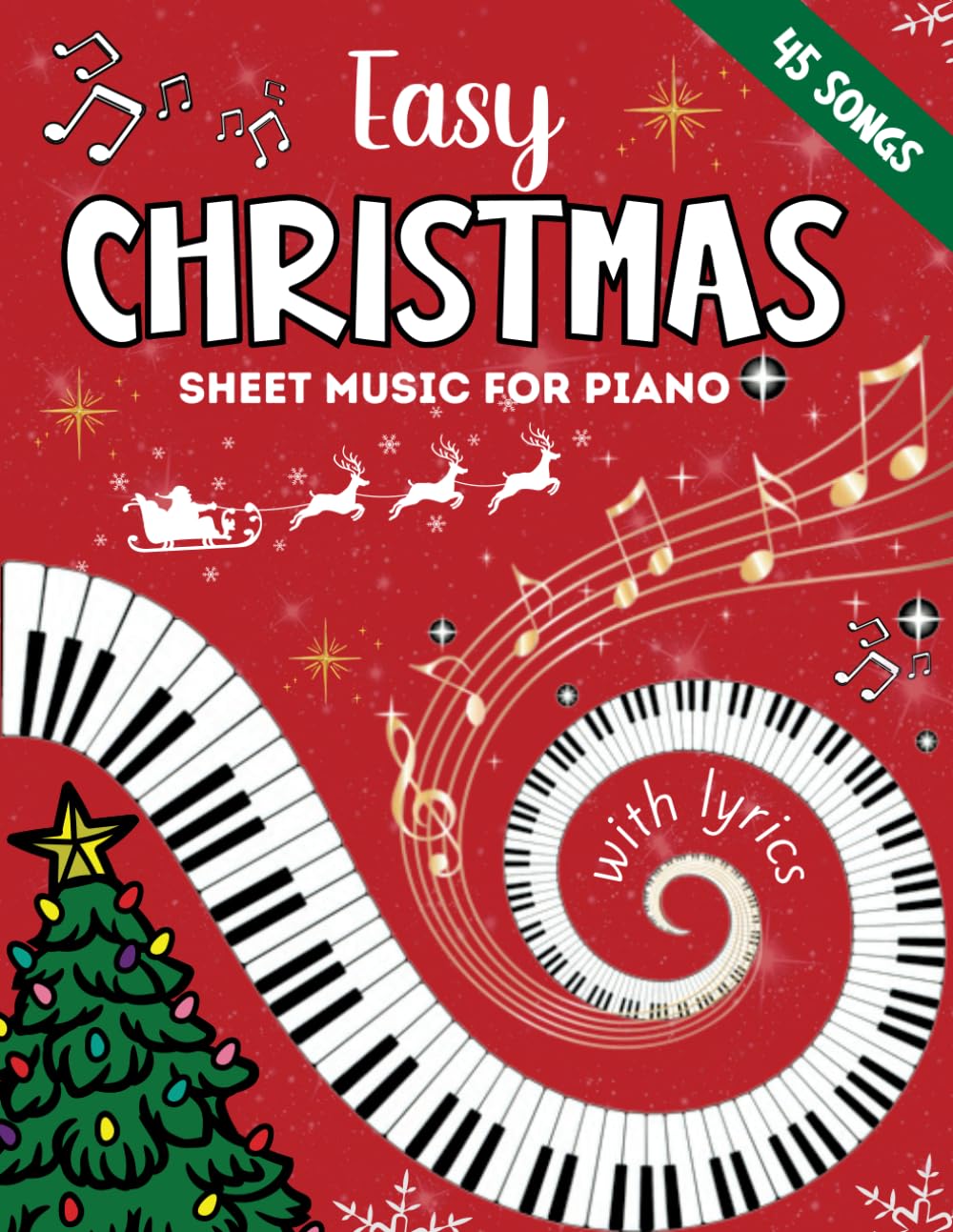 ler totalmente Easy Christmas Sheet Music For Piano: 45 Christmas Piano Music For Beginners, Easy Piano Music For Adults, Easy Christmas Piano Music For Beginners, Beginner Christmas Piano Music