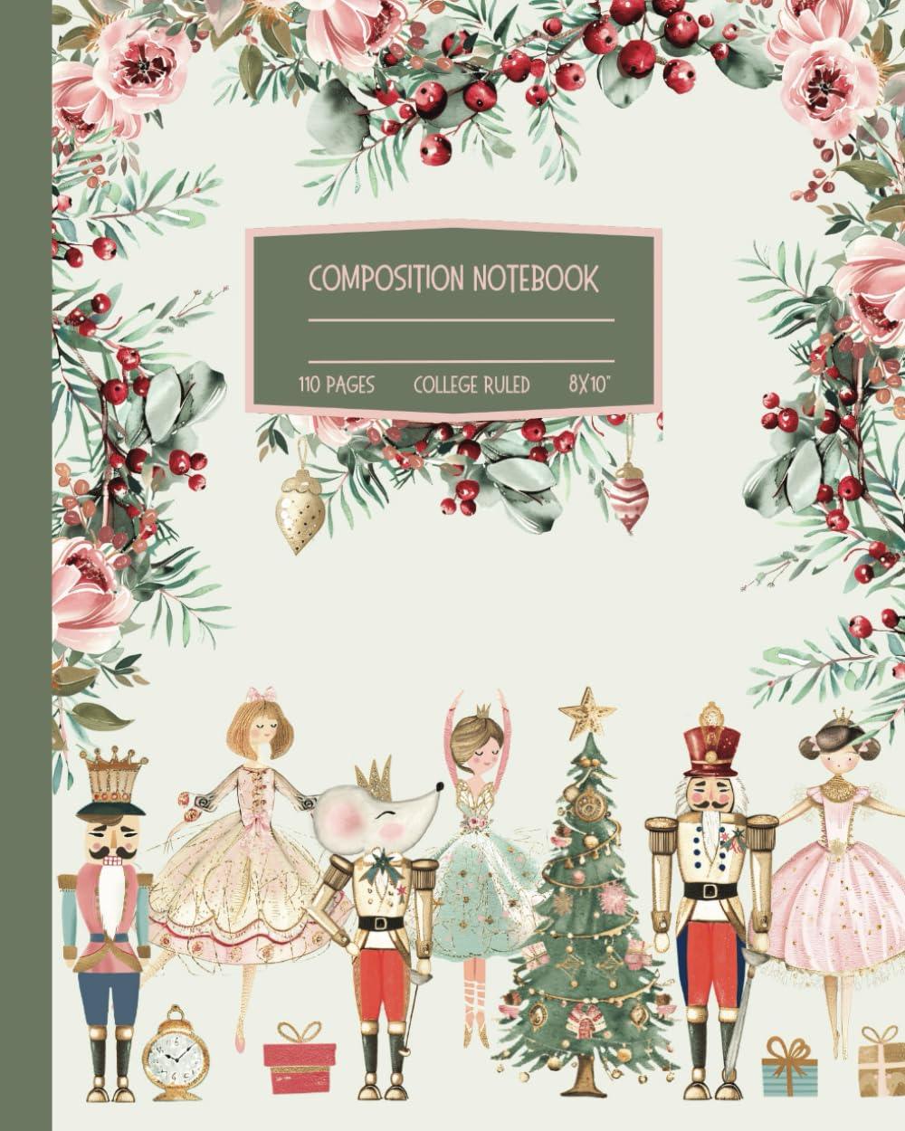 Christmas Composition Notebook: Holiday Nutcracker Ballet College Ruled Journal; 8x10" baixar o livro de graça