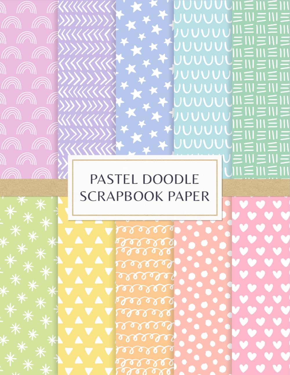 ler totalmente Pastel Doodle Scrapbook Paper: Decorative Craft Pages For Card Making, Collage, Origami, Mixed Media and DIY Projects - Double Sided Sheets - Cute Hand Drawn Patterns