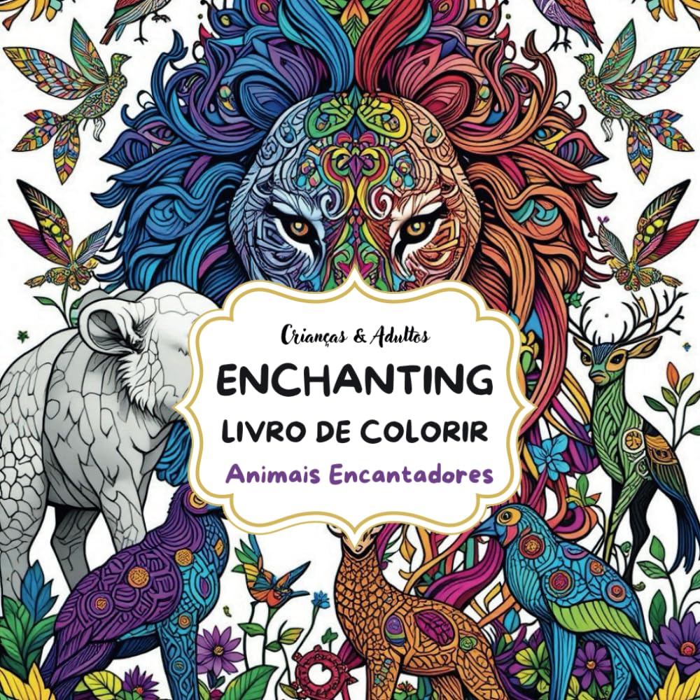 ler totalmente Enchanting - Livro de Colorir: Animais Encantadores Mindfulness Anti-estresse Criativo (Portuguese Edition)