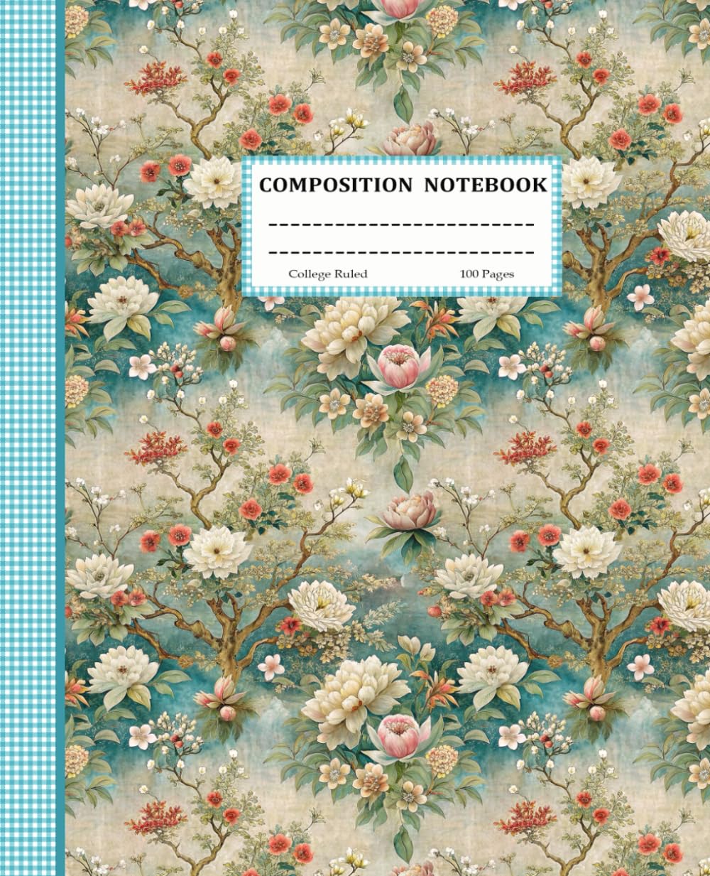 Composition Notebook: College Ruled Japanese Vintage Floral Aesthetic Notebook for Girls, Teens & Women baixar livro de graça