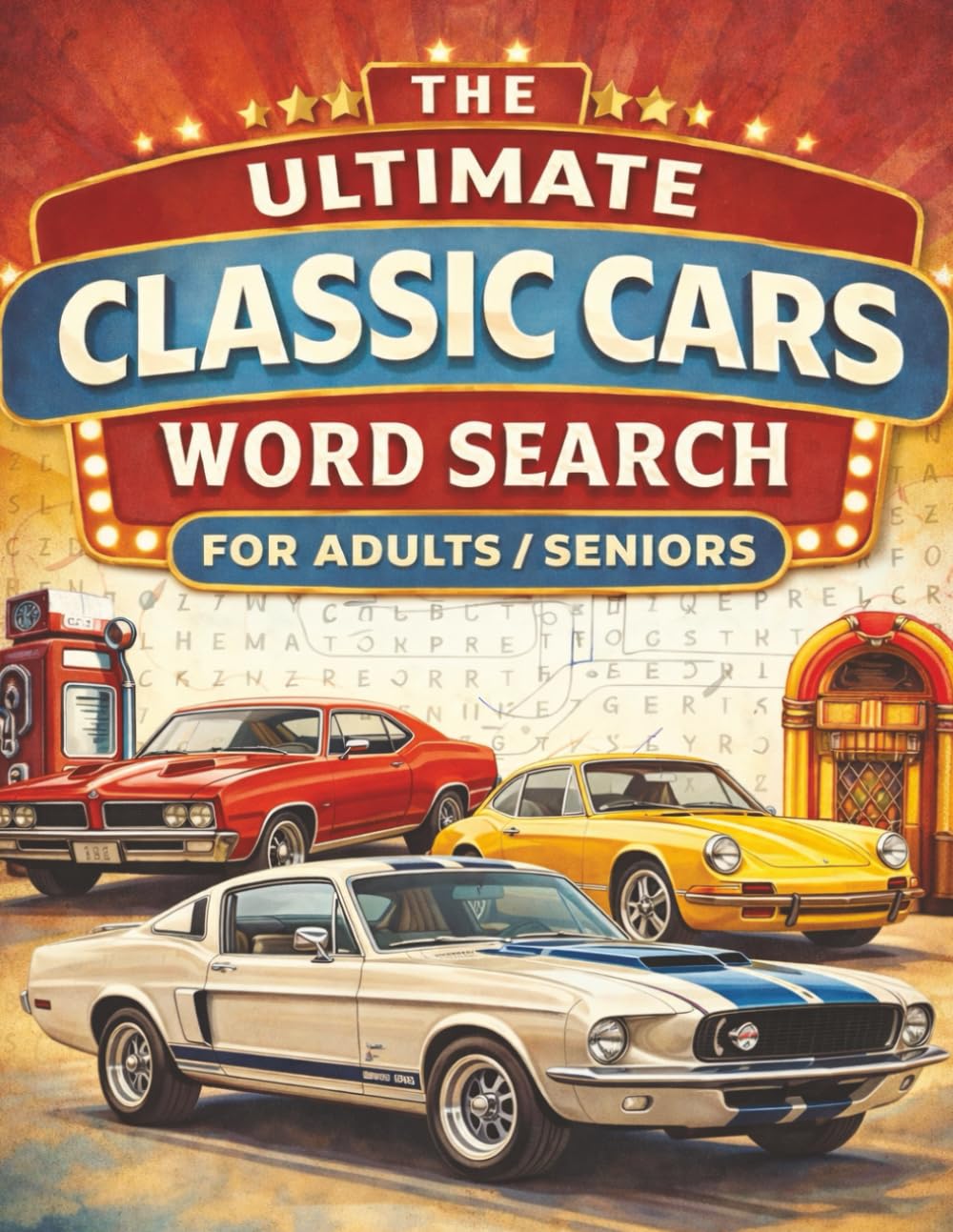 The Ultimate Classic Cars Word Search: Large Print Puzzles Featuring Legendary Cars, Vintage Brands, and Automotive History with Fun Facts and a Trivia Quiz